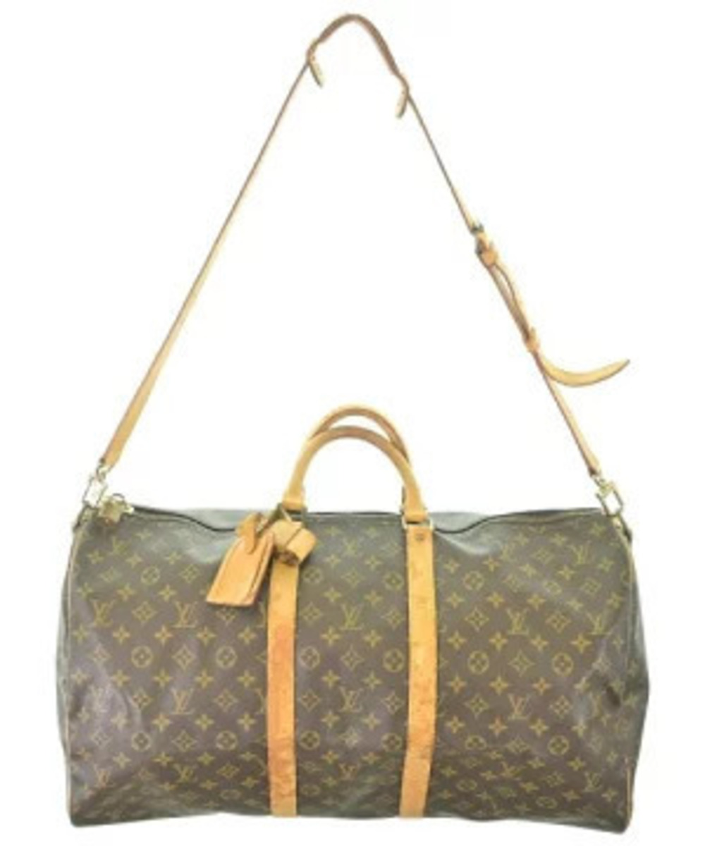 Louis Vuitton Monogram Keepall Bandouliere duffle bag Brown